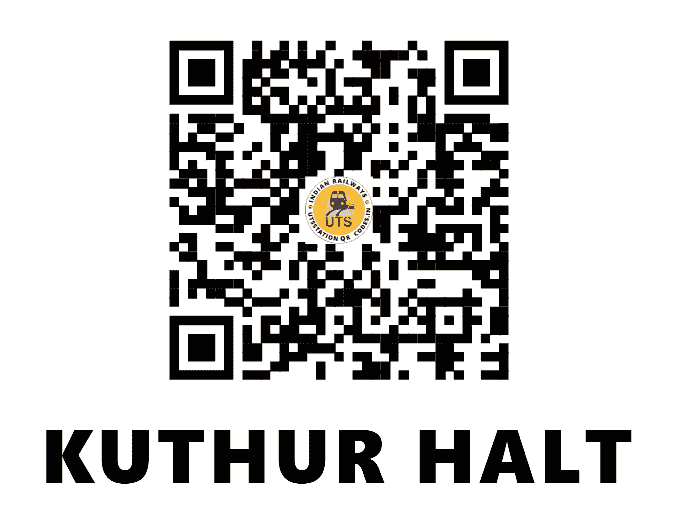 UTS QR Code for KUTHUR HALT - KOQ - SR (TAMIL NADU)